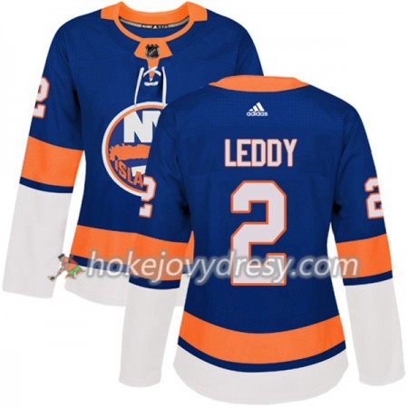 Dámské Hokejový Dres New York Islanders Nick Leddy 2 Adidas 2017-2018 Modrá Authentic